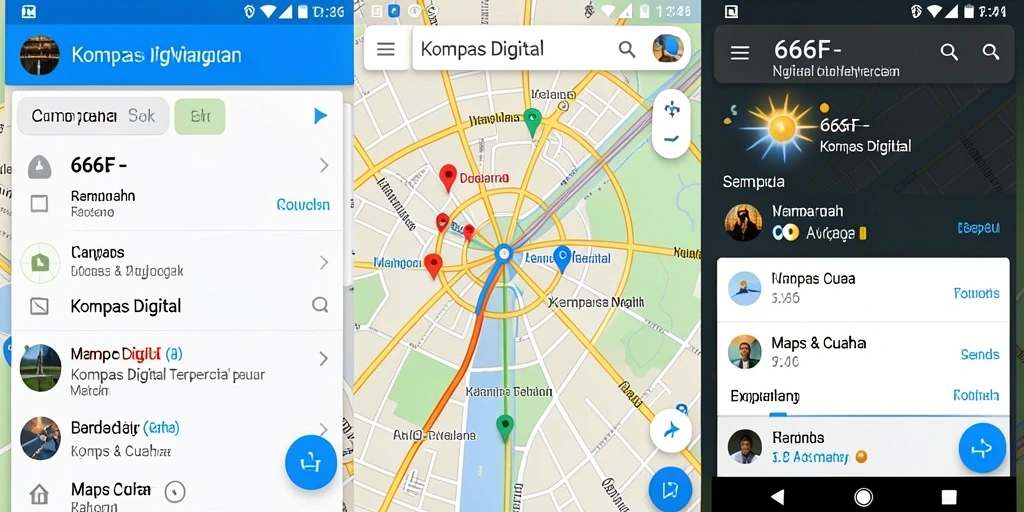 Tampilan antarmuka 666F yang sederhana dan informatif.