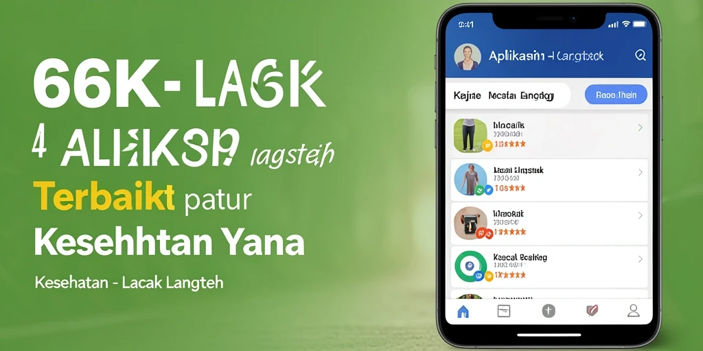 Screenshot utama aplikasi 66K menunjukkan fungsi Lacak Langkah dengan statistik harian.
