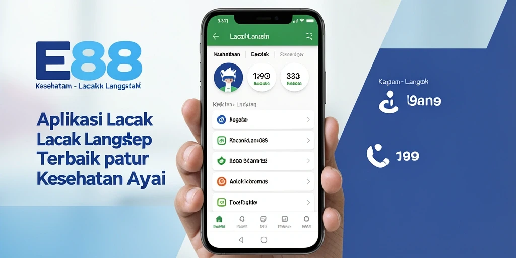 Antarmuka aplikasi E88 untuk Lacak Langkah yang intuitif dan informatif.