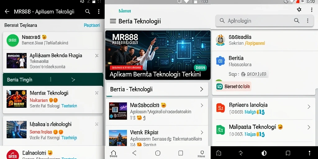 Tampilan antarmuka aplikasi MR888 yang intuitif dan modern.
