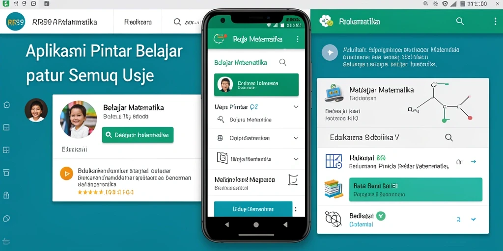 Antarmuka RR89 yang menarik untuk belajar Matematika.