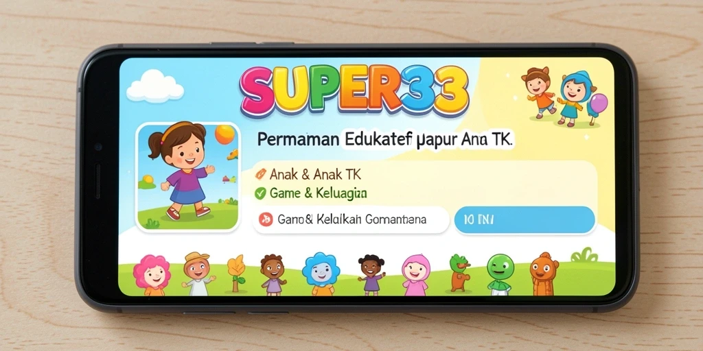 Antarmuka yang ceria dan interaktif di SUPER33.